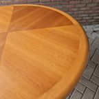 Vintage Ronde Tafel Teakhouten Tafel thumbnail 15