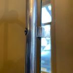 Vintage Staande Kapstok Met Spiegel Aluminium Frans thumbnail 9