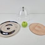Gijs Bakker Royal Vkb Flow Rvs Walnoot Schaal Glazen Stolp thumbnail 5