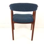 Deense Vintage Farstrup Stoel Blauw Model 213 Thomas Harlev thumbnail 9