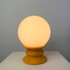 Temde Leuchten Yellow And White Glass Table Lamp Type 1 / 1970 thumbnail 3