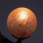 Art Deco Bureaulamp Zittende Vrouw Met Bol thumbnail 13