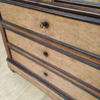 Vintage Frans Dressoir Commode Ladekast Met Marmer Blad 505 thumbnail 11