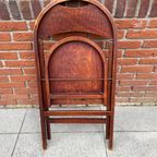 Thonet Cosmos B751 Klapstoel. Zeldzaam Krokodillenreliëf. thumbnail 8