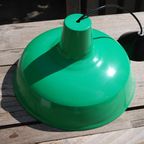 Vintage Groene Hanglamp Metaal thumbnail 6