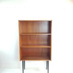 Vintage Deens Boekenkastje Teak Fineer Zwarte Pootjes thumbnail 4