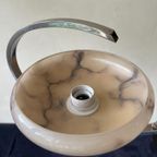 Lamp Hanglamp Art Deco 1930 3 Arms Glazen Kelken Frans thumbnail 10