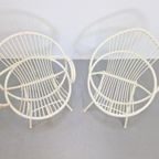 2 X Vintage Rohé Rotan Noordwold Stoel Mid Century Stoel '60 thumbnail 5