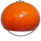 Luigi Massoni For Harvey Guzzini (Marked With Sticker) - Orange Hanging Pendant Lamp (Xl) thumbnail 2