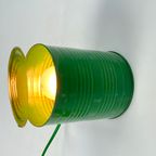 Vintage Groene Tin Can Lamp, Ad Van Berlo, Vrieland Design, 1980's thumbnail 8