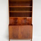 Mahoniehouten Boekenkast/ Secretaire Uit Denemarken, 1960’S thumbnail 15