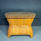 Mcguire Sheaf Of Wheat Bamboo Dining Table, Usa 1980S thumbnail 4