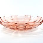 Vintage Schaal Roze Glas thumbnail 5