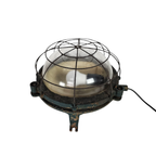 Industriële Gietijzeren Kooilamp - Muurlamp - Buitenlamp - Gal - Frankrijk - 50's thumbnail 6