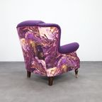 Classic Wing Chair In The Style Of Howard & Sons, 1960s thumbnail 4