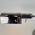 Vintage Bureaulamp Smoke Zilver Italy ’70 Regency Design thumbnail 3