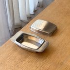 Vintage Stainless Steel Butter Dish thumbnail 2