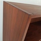 Vintage Deens Boekenkastje Schuine Pootjes Teak thumbnail 6
