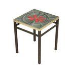 Vintage Vierkante Keramische Plantentafel Tegeltafel Sixties thumbnail 2