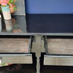 Zwarte Grenen Vintage Sidetable, Landelijke Houten Tafel thumbnail 9