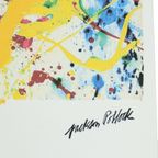 Offset Litho Naar Jackson Pollock Action Painting 93/300 Kunstdruk thumbnail 6