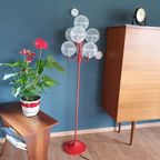 Vintage Kaiser Leuchten Vloerlamp Met 7 Glazen Bollen thumbnail 4