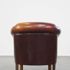 Correct Afgewerkte Schapenleren Clubfauteuil Met Prachtige Kleuren En Een Goed Zitcomfort thumbnail 5