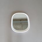 Set Of 2 Ceramic Mirrors Made By Sphinx Holland. Optically Floating Mirror In A White Ceramic Fam thumbnail 3