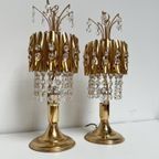 Set Kristallen Tafellampen Uit Spanje, 1970's thumbnail 4