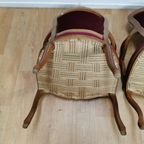 Set Brocante Vintage Franse Louis Xv Stoeltjes, Fauteuils Set Prijs thumbnail 21