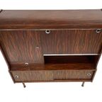 Vintage Highboard Wandmeubel Jaren 60 Rosewood Fineer thumbnail 5