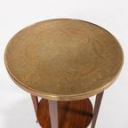 Mid-century Side Table With Brass Top, 1960’s thumbnail 6
