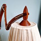 Scandinavische Wandlamp Van Teakhout Met Schaar, Jaren 60 thumbnail 8