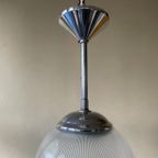 Jaren 40 Lamp Hanglamp Holophane Vintage Frans thumbnail 12