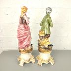 Duo Italiaanse Porseleinen Beelden 73Cm thumbnail 9