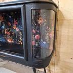 Vintage Kastje Dressoir Drankkast Bar Wandmeubel thumbnail 9