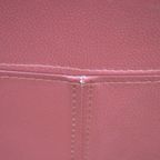 Bordeaux Rode Leren Stoelen Met Houten Poten Set Van 4 thumbnail 3