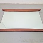 Vintage Rechthoekige Spiegel Teakhouten Frame 1960 Denmark thumbnail 4