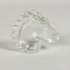 Sevres - Made In France - Frosted Glass - Paperweight - Kristal - Geëtst Merk - 1960'S thumbnail 2