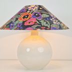 Vintage Keramiek Sphere Tafellamp Bol Wit ‘70 Mid Century thumbnail 6