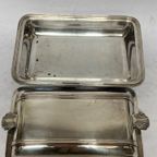 Mappin & Webb Art Deco Verzilverde Dekschaal, 2 Delig | Reliving thumbnail 8
