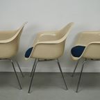 Set Van 3 Fiberglass Dax Armchairs Eames For Herman Miller / Vitra thumbnail 13