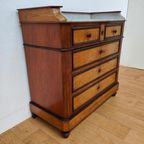 Vintage Frans Dressoir Commode Ladekast Met Marmer Blad 505 thumbnail 8