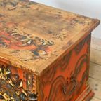 Folk Art Bruidskist, Circa 1850 thumbnail 8