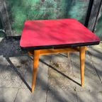 Eettafel Met Rood Formica Blad thumbnail 8