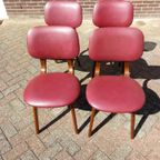 4 Retro / Vintage Stoelen Jaren 60 Pastoe / Scandinavisch thumbnail 2