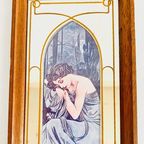 Mucha Artdeco Print Met Spiegel Jaren 70 thumbnail 5