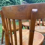 6 + 1 Baumann Bistrostoelen Keukenstoeln Café Stoelen Frans thumbnail 16