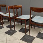 Set Of 4 Rosewood Lubke Dining Chairs 1960S thumbnail 10