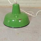 Vintage Emaille Industriële Hanglamp, Groen thumbnail 5